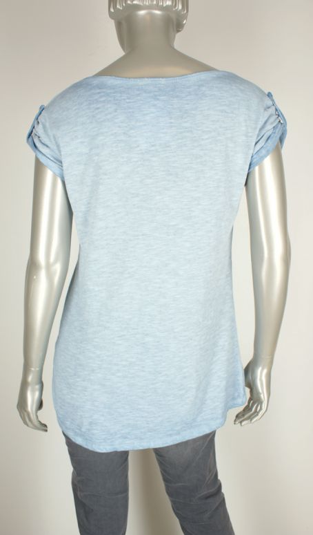 Azuri, T-shirt tekst 3003  Lichtblauw - Shirts