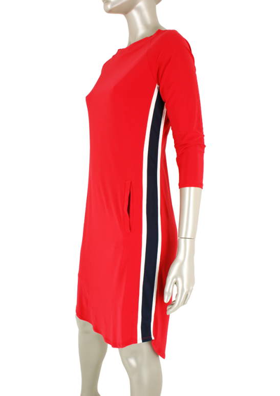 CC Culture, Lady stripe Red Navy - Jurken