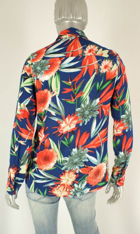 CC Culture, Barbera  Navy/ Red Flower - Blouse's