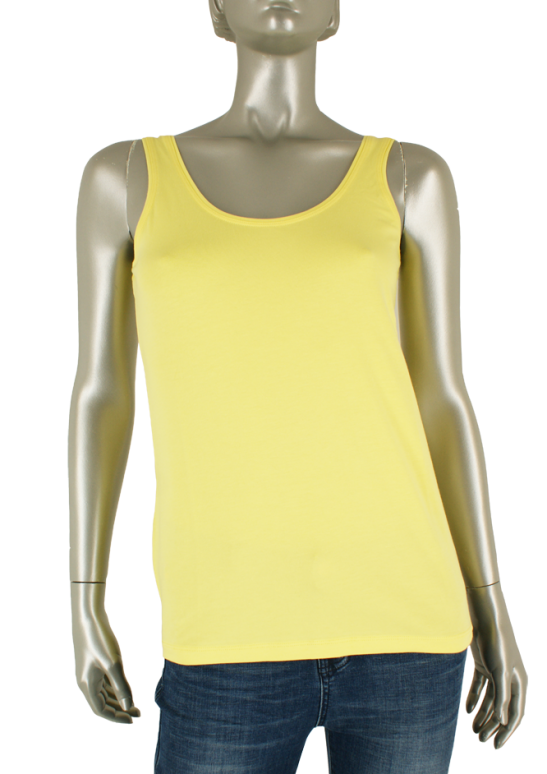 Beau Femme Mode, 1L391 Belle Singlet Yellow - Tops